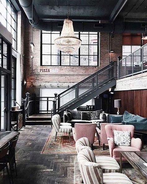 DDL: 10 Gorgeous Modern Living Room Looks - SA Decor & Design Warehouse Loft, Industrial Chic Decor, Industrial Style Decor, Loft Bedroom, Living Room Loft, Bed Diy, Loft Living, Style Loft, Style Deco