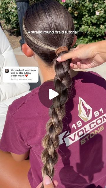 4 Way Braid, Hard Braided Hairstyles, Maddy Millard, Hard Hairstyles, Butterfly Braids, 4 Strand Braids, School Hair, Pretty Kitty, Athletic Hairstyles