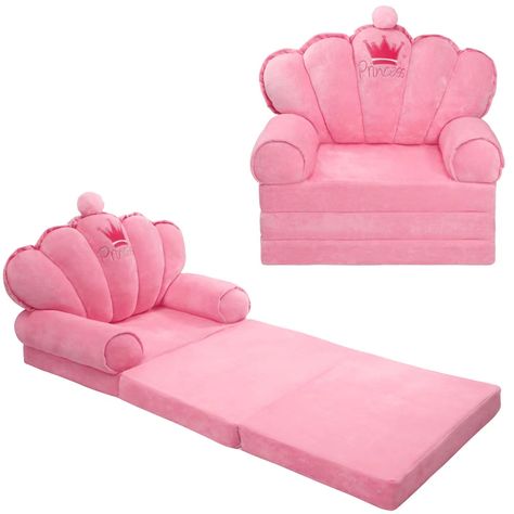 PRICES MAY VARY. 𝐒𝐚𝐟𝐞 𝐚𝐧𝐝 𝐂𝐨𝐦𝐟𝐨𝐫𝐭𝐚𝐛𝐥𝐞 𝐌𝐚𝐭𝐞𝐫𝐢𝐚𝐥𝐬: The toddler chair kids sofa is made of durable and elastic foam for long-lasting use. The toddler couch cover is made of soft and breathable crystal velvet material provides a skin-friendly and comfortable experience. The Kids chair also features a child-safe zipper that can only be opened with a paperclip, ensuring safety for your little ones. Complies with ASTM safety standards. 𝐒𝐮𝐩𝐩𝐨𝐫𝐭𝐢𝐯𝐞 𝐚𝐧𝐝 𝐀𝐝𝐨𝐫𝐚𝐛 Princess Playroom Ideas, Toddler Sofa Chair, Baby Sofa Chair, Sofa For Bedroom, Kid Chair, Toddler Couch, Chairs For Kids, Baby Couch, Princess Chair