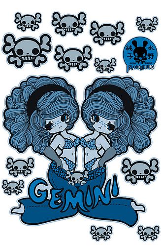 Junko-Gemini-Small-Wall-print-layout | Flickr - Photo Sharing! Junko Mizuno, Gemini Art, Horoscope Art, Arte Do Kawaii, Astrology Art, 12 Zodiac, Print Layout, Taurus And Gemini, Zodiac Art