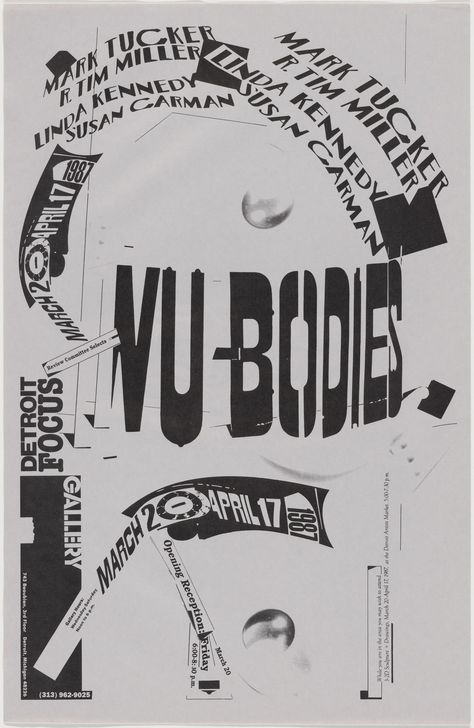 Edward Fella. Nu-Bodies. 1987 Graphic Design Course, Creative Graphic Design, American Folk Art, Design Course, Dynamic Design, Design Museum, Postmodernism, Online Design, Poster Design