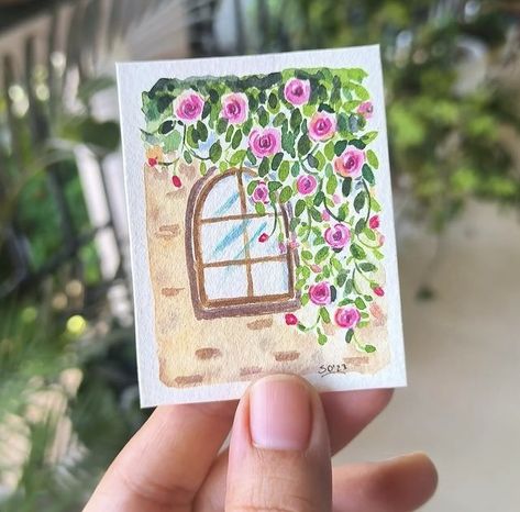 Watercolor Small Paintings, Watercolor Painting Ideas Easy, Watercolor Painting Inspiration, Whimsical Art Journal, Simple Watercolor, Watercolor Beginner, Art And Craft Videos, Watercolour Inspiration, Watercolor Paintings Easy