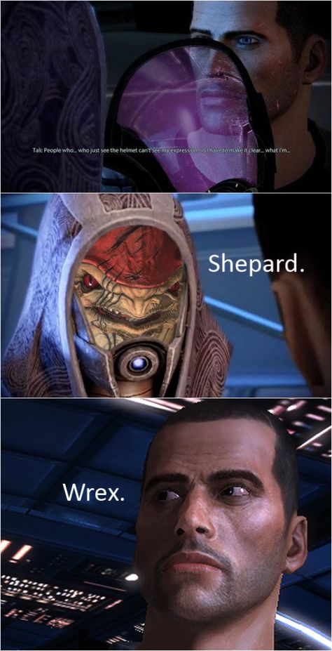 Tali Face, Wrex Mass Effect, Tali Mass Effect, Mass Effect Garrus, Mass Effect Funny, Mass Effect 1, Mass Effect Universe, Mass Effect Art, Commander Shepard