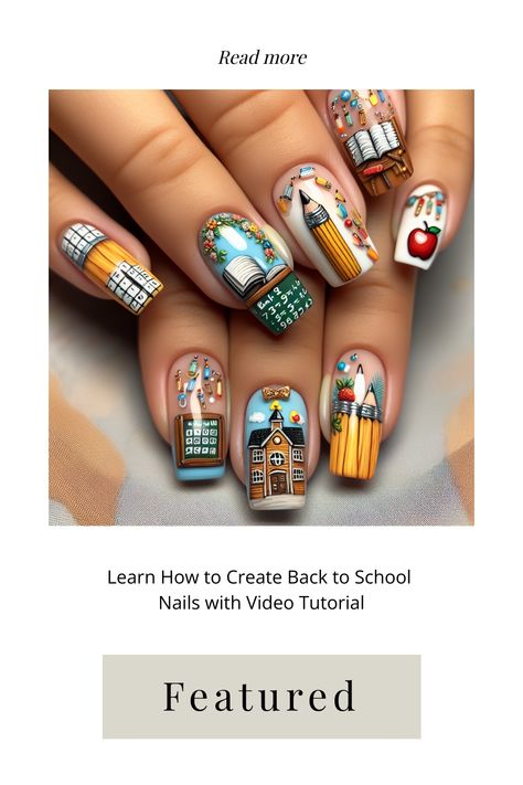 Discover the ultimate back-to-school nails tutorial on CuttyNails.com and upgrade your nail game for the new semester. Elevate your style with trendy designs perfect for classrooms and campus life. From easy DIY techniques to fun and colorful patterns, these nail tutorials are a must-try for every student looking to add a pop of creativity to their look. Explore step-by-step guides that will have you rocking amazing nails in no time. New Semester, Nails Tutorial, Back To School Nails, Amazing Nails, Campus Life, Diy Techniques, School Nails, Colorful Patterns, Trendy Nail Art