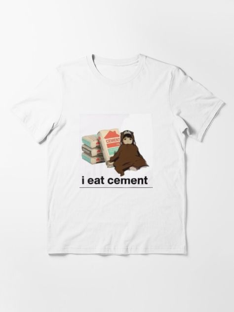 "Lain I Eat Cement Funny Anime Meme" Essential T-Shirt for Sale by MerikuroCreates Anime Meme, Anime Memes, Anime Funny, Cement, Memes, Funny, For Sale, Anime, T Shirt