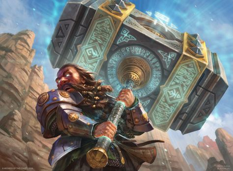 Colossus Hammer, Dmitry Burmak on ArtStation at https://www.artstation.com/artwork/RYJxLy #artwork #art #digitalart Thor Artwork, Magical Items, Rpg Horror, Mtg Art, Rpg Characters, Rpg Dice, Modern Card, Dungeons And Dragons Homebrew, Wow Art