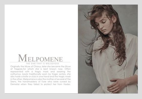 Melpomene Aesthetic, Muse Melpomene, Genre Aesthetic, Cunning Folk, Mythology Aesthetic, Zeus Children, Modern Myth, Greek Names, Daughter Of Zeus