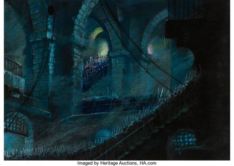 Mel Shaw The Black Cauldron Concept Art (Walt Disney, 1985).... | Lot #97181 | Heritage Auctions Cauldron Concept Art, Disney Backgrounds, Art Is Dead, Black Cauldron, Disney Crossover, D D Monsters, The Black Cauldron, Fairy Tail Art, Disney Background