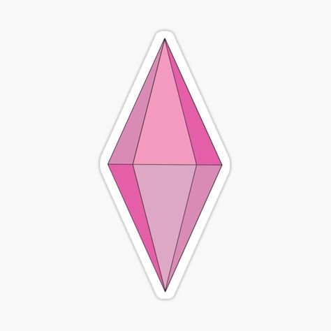 :) • Millions of unique designs by independent artists. Find your thing. Pink Plumbob, Pink Stickers, Preppy Stickers, Car Stickers, Junk Journal, Decorate Laptops, Independent Artist, Kiss Cut, Vinyl Decal Stickers