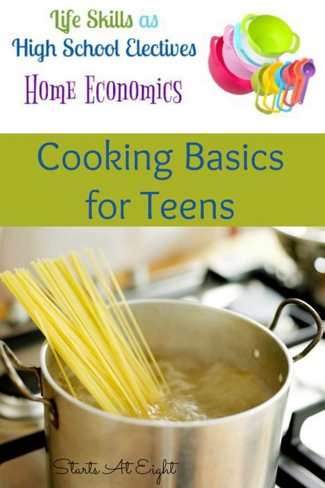 High School Electives, Life Skills Class, Life Skills Lessons, Teaching Life Skills, Family And Consumer Science, Cooking Club, Cook Chicken, Eat Healthier, Cooking Lessons