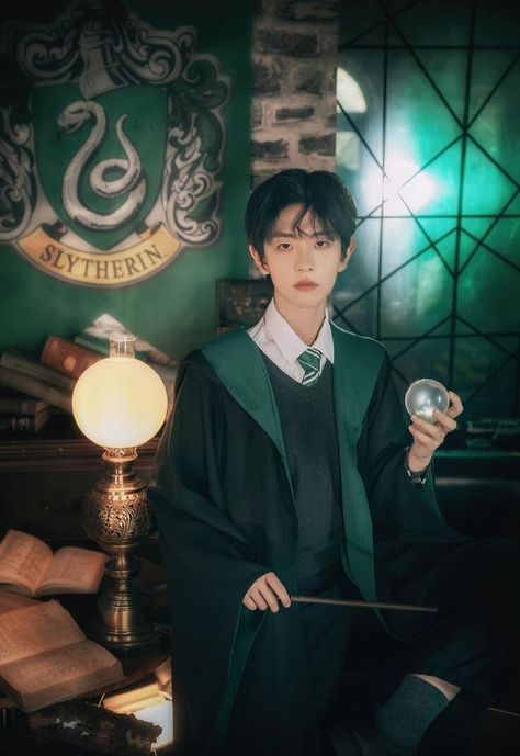 Harry Potter Dark Academia, Slytherin Cosplay, Slytherin Uniform, Slytherin Costume, Harry Potter References, Liu Bei, Hogwarts Uniform, Harry Potter Cosplay, Face Swap