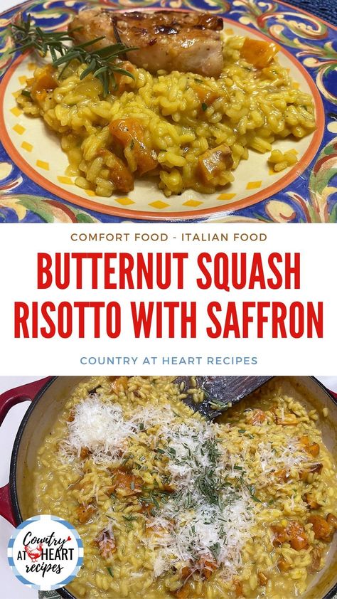 Butternut Risotto, Recipes Side Dishes, Creamy Risotto, Fall Recipes Pumpkin, Squash Risotto, Heart Recipes, Butternut Squash Risotto, Arborio Rice, Risotto Recipes