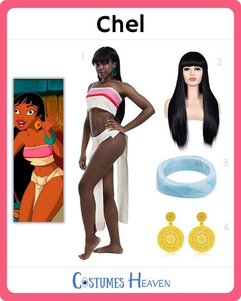 Chel Dorado, Chel Cosplay, Female Main Character, Miguel And Tulio, The Road To El Dorado, Road To El Dorado, Spirit Halloween Costumes, Popular Halloween Costumes, Couple Costumes