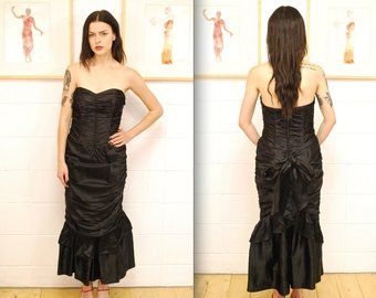 Jessica mcclintock dress gunne sax black | Etsy Weird Fashion Trending, Gothic Victorian Dresses, Fashion Designer Quotes, Fashion Professional, Jessica Mcclintock Dress, Sax Dress, Minimalist Fashion Women, Gunne Sax Dress, Urban Fashion Trends