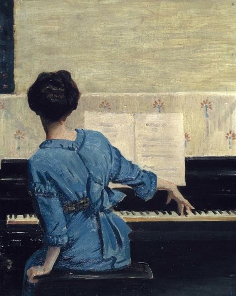 Art Paul Verlaine, Dark Romance Books, Aesthetic Japan, Art Case, Old Paintings, Art Style Inspiration, Romantic Art, The Piano, Old Art