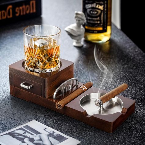 - Ash Tray
- Cigar Holder
- Cigar Cutter
- Whiskey Glass Holder
- Storage Cabin Accessories, Outdoor Ashtray, Ash Tray, Whiskey Glass, Glass Tray, Glass Holders, Ashtrays, Dad Birthday, Gift Ideas For Men