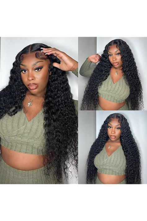 250% Density 26 inch Wear and Go Glueless Wigs Human Hair Pre Plucked Pre Cut Lace 5x5 HD Lace Closure Wigs Human Hair Deep Wave Closure Wig 5x5 Curly Wigs for Women Deep Wave Closure Wig, Wig Hairstyles Ideas, Closure Wigs, Glueless Wigs, Lace Closure Wig, Closure Wig, Wigs Human Hair, Wigs For Women, Deep Wave