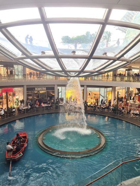 Singapore Shopping Mall, Singapore Mall, Singapore Shopping, Water Fountain, Shopping Mall, Boats, Singapore, Water