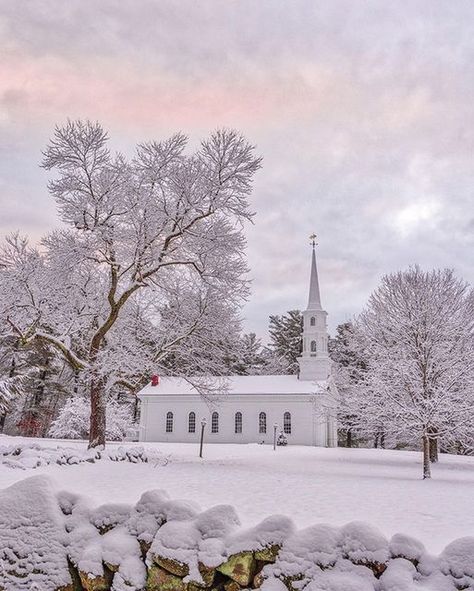 Juergen Roth | New England | Massachusetts on Instagram: "Winter magic at the Martha-Mary Chapel in the Wayside Inn Historic District of Sudbury, Massachusetts. Click the photo to view the full image with stonewall and drama in the sky. Good light and happy photo making! www.RothGalleries.com . . . #photography #massachusetts #fineartphotography #sudburyma #winter #winterwonderland #newengland #church #country #chapel #rural #wallart #wallartdecor #marthamarychapel #boston #waysideinnhistoric Sudbury Massachusetts, New England Winter, England Winter, England Photography, New England Travel, Happy Photos, Historic District, Winter Magic, Travel Pins