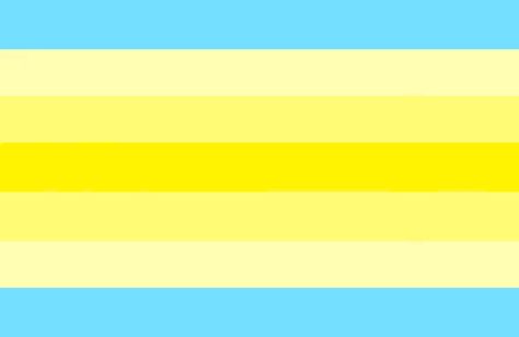 image id: the amab trans neutral pride flag. it has 7 stripes, the top and bottom ones being blue (to represent amab trans neutral folks) and the middle ones being different shades of yellow (to represent the different ways that trans neutral folks experience neutrality). end id. Gender Expression, When Someone Loves You, Libra And Taurus, Izuru Kamukura, I Got U, Umbrella Term, Gender Flags, Lgbt Flag, Lgbtq Flags