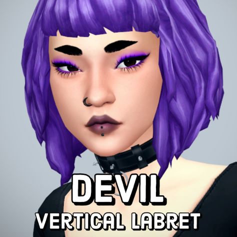 DEVIL - a vertical labret piercing - the sims ruined my life Sims 4 Labret Piercing, Sims4 Cc Lip Piercing, Sims 4 Vertical Labret, Sims 4 Cc Vertical Labret, Sims 4 Cc Piercings Lip, Sims4 Piercing, Sims 4 Cc Lip Piercing, Sims 4 Lip Piercing, The Sims 4 Cc Piercing