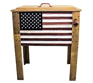 When you own this cooler -- featuring the stars and stripes -- you're ready for the big party! From Backyard Expressions.