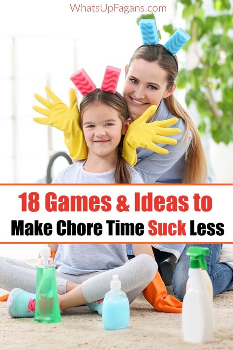 mother and daughter engaging in cleaning games for kids in order to figure out how to make chores fun Cleaning Games For Kids, Work Games, Sand Hourglass, Meeting Ideas, Cleaning Games, Cleaning Stuff, Laundry Tips, Family Meeting, Chore Charts