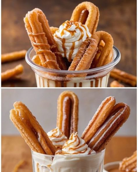 Optimal Recipes Spain Churros Recipe, Churro Ice Cream, Ice Cream Cup, Ice Cream