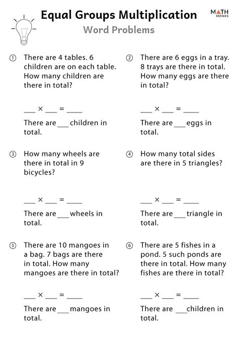 Equal Groups Multiplication Worksheets - Math Monks Mental Math Multiplication Worksheet, Mental Multiplication Worksheets, Multiplication Worksheets Class 2, Multiplication Equal Groups Activities, Grade 3 Multiplication Worksheets, Division And Multiplication Worksheet, Multiplication Worksheets Grade 1, Mental Maths Worksheets Grade 2, Multiplication Grouping