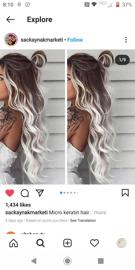 Ombre hair Dark To White Ombre Hair, Dark Brown To White Ombre Hair, Black To White Ombre Hair, Brunette To Blonde Ombre, Ice Blonde Ombre, Icey Blonde, Balayage Ombre Hair, White Ombre Hair, Platinum Blonde Ombre