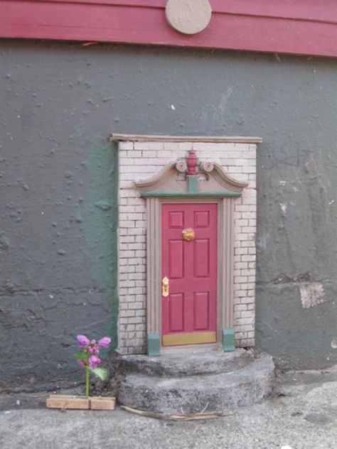 Fairy Door Fairy Doors Bedroom, Cute Doors, Fantasy Door, Tiny Doors, Faerie Door, Hobbit Door, Fairy Furniture, Childs Bedroom, Faeries Gardens