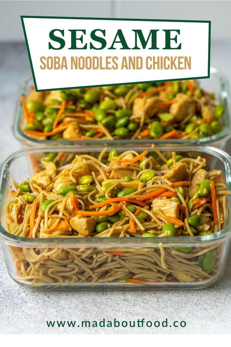 Chicken And Soba Noodles, Yaki Soba Noodles, Easy Soba Noodle Recipe, Yaki Soba Recipe, Cold Soba Noodle Recipe, Simple Lunch Recipes, Soba Noodle Recipe, Cold Noodles Recipes, Noodles And Chicken