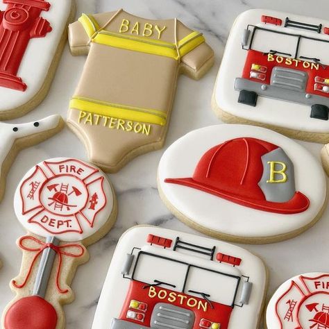 Gender Reveal Firefighter Ideas, Baby Shower Firefighter Theme, Fire Truck Gender Reveal, Badges Or Bows Gender Reveal Firefighter, Firefighter Gender Reveal Party, Fire Fighter Gender Reveal Shower Ideas, Fireman Gender Reveal Ideas, Fire Truck Gender Reveal Ideas, Fire Department Gender Reveal Ideas