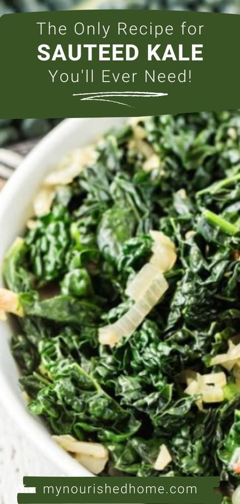 Cooked Kale Recipes Side Dishes, Sauteed Kale And Spinach, Easy Kale Recipes Simple, Cooking With Kale Healthy, How To Fix Kale Easy Recipes, Uses For Fresh Kale, Japanese Kale Recipe, Best Sauteed Kale, Spinach And Kale Recipes Sauteed