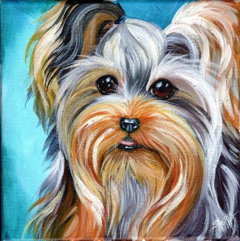 YORKIE Beginners Learn To Paint Acrylic Tutorial Step By Step | The Art Sherpa Dogs Acrylic Painting, How To Paint Dogs Acrylic, How To Paint Animals Step By Step, The Art Sherpa Tutorials Step By Step, Oil Paint Step By Step, Dog Paintings Acrylic Easy, Acrylic Painting Tutorials Step By Step, Yorkie Painting, Painting For Beginners Videos