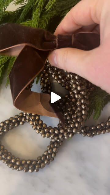 Jules on Instagram: "The smallest jingle bells make the most beautiful garlands 🔔🎄 Guess how many micro jingle bells I’ve used to make this garland ?  #garlanddiy #garland #chritmasdecorations #diy #diycheistmasdecor" Diy Jingle Bell Bracelet, Bell Garland, Bell Bracelet, Diy Garland, Jingle Bell, Jingle Bells, Diy Christmas, Decor Diy, Christmas Decor Diy