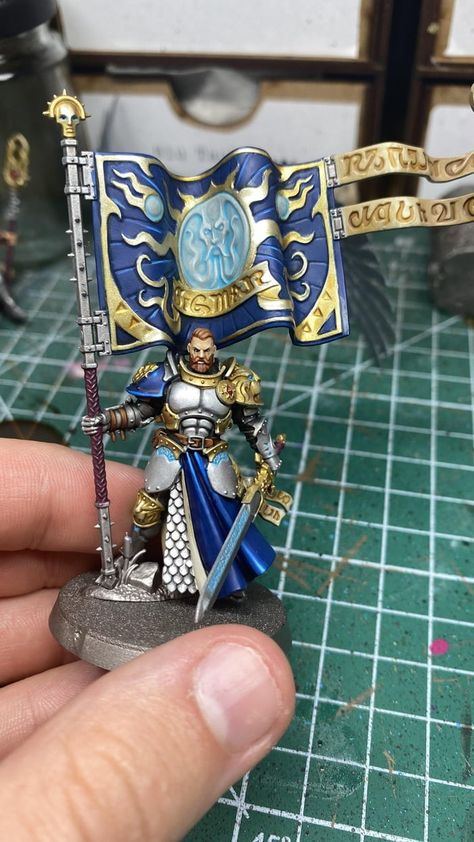 Warhammer Stormcast Eternals, Hallowed Knights Stormcast, Stormcast Eternals Hallowed Knights, Storm Cast Eternals, Lord Imperatant Stormcast, Stormcast Eternals Paint Scheme, Miniature Figures Fantasy, Warhammer Stormcast, Stormcast Eternals