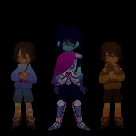 Frisk, Kris and Chara Underfell Frisk Fanart, Male Frisk Fanart, Frisk And Chara Fanart, Kris Frisk Chara, Frisk Fanart, Choose Your Character, Delta Rune, Undertale Funny, Toby Fox