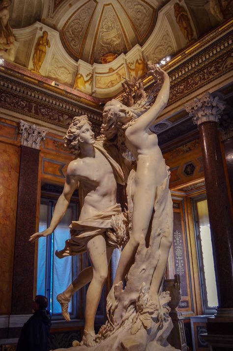 Bernini Apollo And Daphne, Apollo E Dafne, Apollo And Daphne, Galleria Borghese, Gian Lorenzo Bernini, Lorenzo Bernini, Most Famous Paintings, Antique Sculpture, Roma Italy