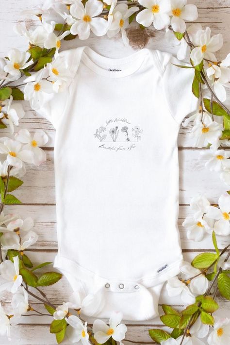 Wildflower Onesie, Clothes Simple, Baby Shorts