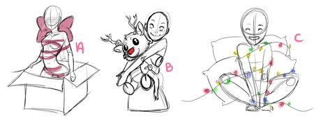 Drawing Poses Christmas, Drawing Base Christmas, Christmas Oc Drawing, Christmas Ych Base, Winter Pose Reference, Christmas Drawing References, Christmas Reference Drawing, Christmas Poses Drawing, Christmas Pose Reference