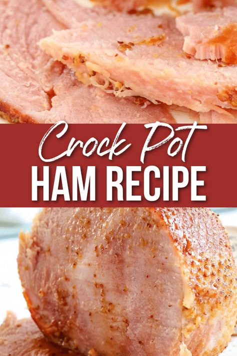 For a show-stopping Easter Meal, try this Slow Cooker Dijon Maple & Brown Sugar Glazed Ham Recipe! Bone In Ham, Cooking Spiral Ham, Crock Pot Ham, Ham Recipes Crockpot, Slow Cooker Ham Recipes, Recipe Crockpot, Ham Glaze Recipe, Crockpot Ham, Slow Cooker Ham