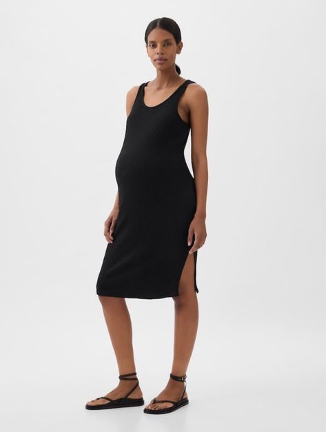 Maternity curated on LTK Maternity Styles, Maternity Midi Dress, Gap Maternity, Cute Maternity Outfits, Midi Tank Dress, Maternity Shops, Maternity Fashion, Beauty Make Up, Maternity Dresses