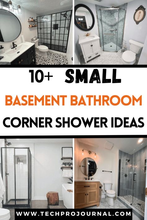 SMALL BASEMENT BATHROOM CORNER SHOWER IDEAS How To Design A Small Bathroom, Bathroom Ideas Corner Shower Walk In, Small Bathroom Remodel On A Budget Showers Walk In, Diy Corner Shower Ideas, Mobile Home Restroom Ideas, Bathroom Ideas For Basement, Add Shower To Half Bath Small Spaces, Small Bathroom Remodel With Corner Shower Only, Small Bathroom With Shower Layout