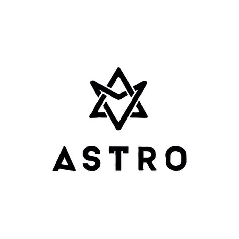 #logo #astro #kpop #korean #boyband #singers #rappers Kpop Logo Design, Kpop Logo Design Ideas, Just You, Astro Logo, Kpop Logo, Kpop Tattoos, Astro Wallpaper, Cha Eun Woo Astro, Logo Design Ideas