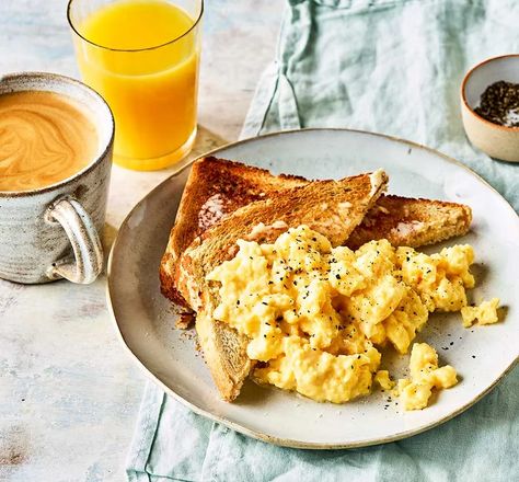 Microwave scrambled eggs recipe | BBC Good Food Microwave Scrambled Eggs, Scrambled Eggs Recipe, Lemon Salmon, Bbc Good Food, Tofu Scramble, Eggs Recipe, Microwave Recipes, Different Vegetables, Bbc Good Food Recipes