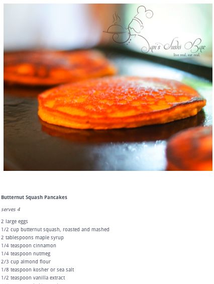 Butternut Squash Pancakes 1 Butternut Squash Recipies, Butternut Squash Pancakes, Squash Pancakes, Dutch Babies, Arbonne Recipes, Gf Food, Raw Recipes, Egg Free Recipes, Healthy Comfort