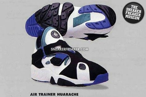 1993 Nike Air trainer Huarache Nike Air Trainer Huarache, All Jordan Shoes, Nike Air Trainer, Fly Shoes, Sneakers Jordans, Michael Jordan Shoes, Nike Retro, Kicks Shoes, Shoes Sneakers Jordans