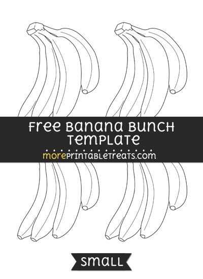 Free Banana Bunch Template - Small Elementary Printables, History Printables, Vip Kid, Curious George, Math Printables, Homeschool Printables, Educational Printables, Black And White Lines, Preschool Printables