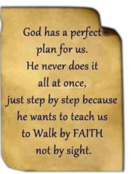 YOUR NEXT STEP - The Lord has ordered your steps; so let Him lead you one step at a time.  My Word is a light unto your path and I will guide you every step of the way, but oftentimes you want a floodlight to make the entire journey clear. If you knew everything that was ahead, you would be too afraid to step out in faith to reach your blessings. However, I know if I show you one step at a time, you will build up the faith to overcome each step. By Faith Not By Sight, Faith Inspiration, Walk By Faith, Religious Quotes, Verse Quotes, Bible Verses Quotes, He Wants, Faith In God, Quotes About God